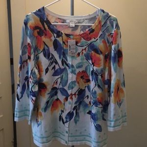 NWT floral cardigan